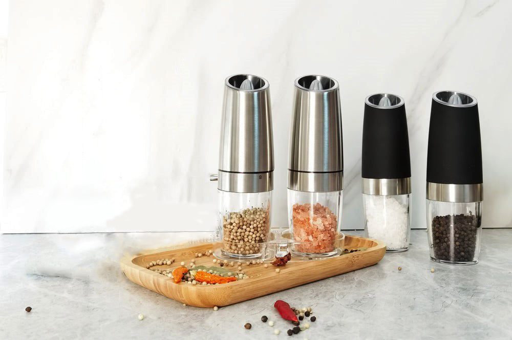 Gravity salt & pepper grinder
