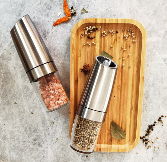 Gravity salt & pepper grinder