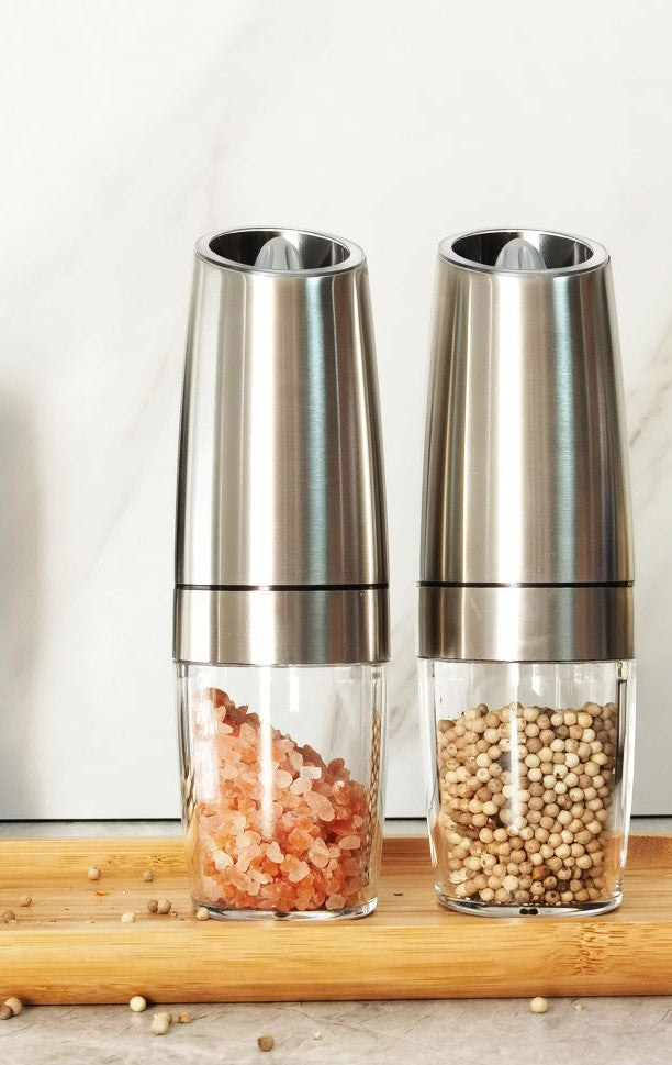 Gravity salt & pepper grinder