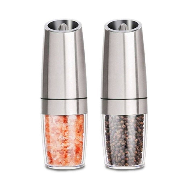 Gravity salt & pepper grinder